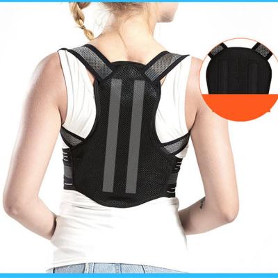 China Comfortable Adjustable Breathable Men Women Back Brace Lumbar Support Back and Shoulder Brace Posture Corrector for sale