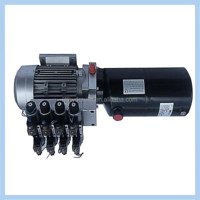 China Double Tire Hydraulics Acting Compact Equipment Hydraulic Power Unit for sale