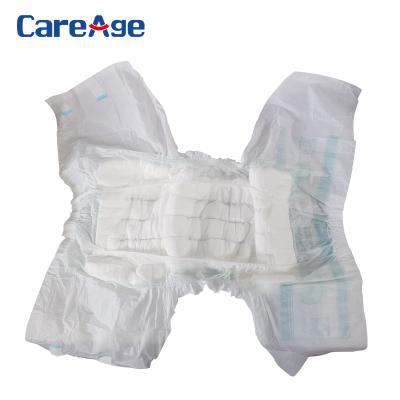 China Non Woven Fabric High Absorbenc Good Quality CareAge 41101 Disposable Cloth Printed Adult Diaper Elderly Care Diapers for sale