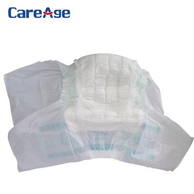 China Cheap Price Biodegradable Printed Non Woven Fabric CareAge 41101 High Absorbent Super Absorbent Non Leakage Adult Diaper for sale