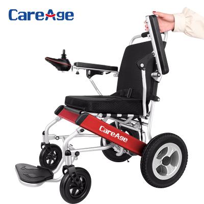 China Alumminum Alloy Folding Electric Wheelchair For Elderly Disabled Wheelchair for sale