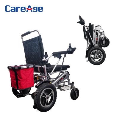 China Hot Selling Cheap Aluminum Alloy Price Aluminum Alloy Wheelchair Lightweight Folding Electric Wheelchair For Disabled Traveling for sale