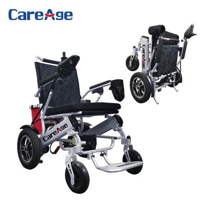 China Hot Selling Cheap Alumminum Alloy Aluminum Alloy Power Foldable Stair Climbing Lightweight Electric Wheelchair For Elderly for sale