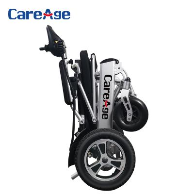 China Alumminum alloy cheap wheelchair lithium battery folding portable electric wheelchair the elderly for the disabled for sale