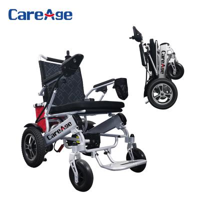 China 500W Alumminum Alloy Price Cheap Light Weight Electric Wheelchair Lithium Battery Aluminum Folding Motor For Disabled for sale