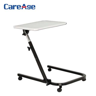 China Cheap Portable Laptop Best Careage Modern Case Folding Adjustable Medical Mobile Overbed Over Bed Table Office Hospital Bed Side Table for sale