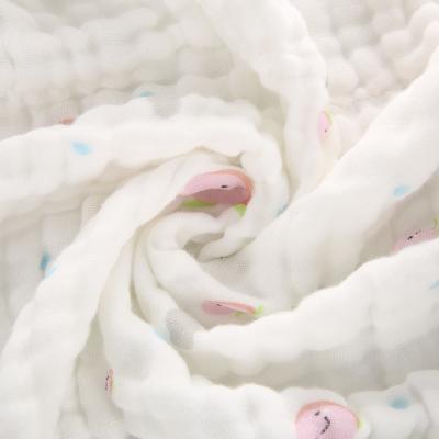 China Water Absorption 100% Cotton Gauze Muslin Plain Dyed Soft Baby Blanket Cloth Baby Blanket Bib Fabrics Baby Blanket Soft Cloth for sale