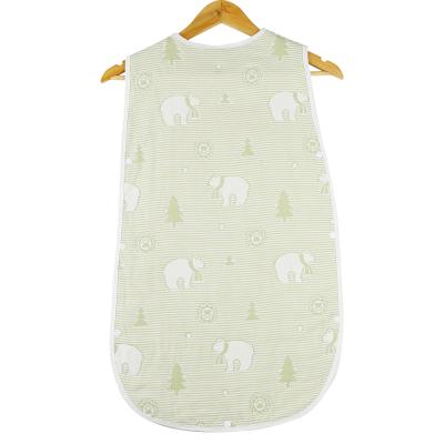 China Sleeveless Jacquard Fabric Baby Pajamas Sleeping Bag Super Soft for sale