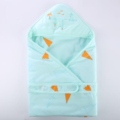 China 100% Cotton Knitted Newborn Baby Comforter Pad Sleeping Sack Sleep Bags Baby Wraps Newborn Blankets for sale