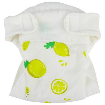 China Baby One-Piece Waterproof Yarn Printed Infant Diaper Anti Leak Side Print Sleeping More Peace Of Mind for sale