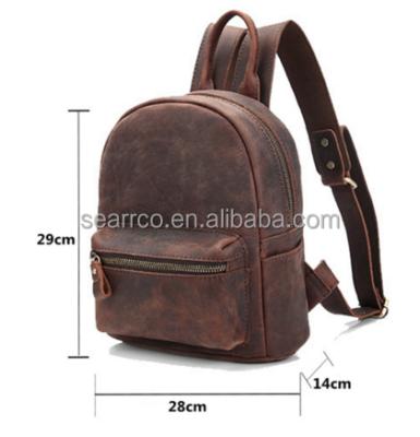 China Wholesale Backpack Genuine Cozy Lady Leather Double Straps Backpack for sale