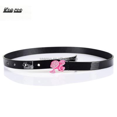 China Mini ALLOY Rhinestone Buckle Kids PU Belt for sale