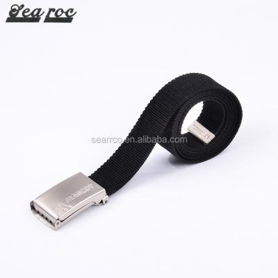 China China Custom Automatic Buckle Men's Workwear Black Workwear PP Webbing Belt Width 3.2 Iron Belts for sale