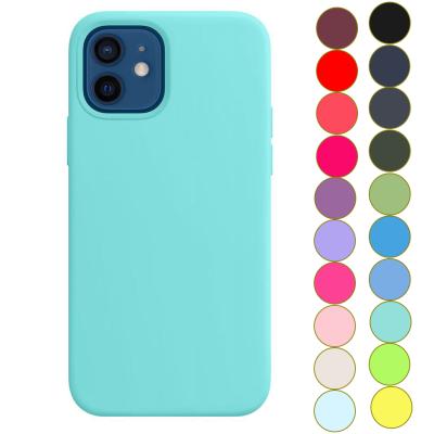 China Shockproof Liquid Silicone Phone Case For iPhone 13 Pro Max Shockproof Case Back Cover For Samsung Xiaomi Phone for sale