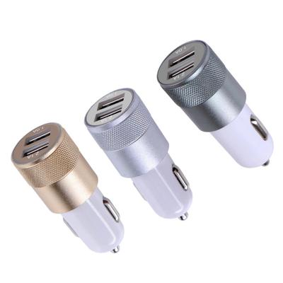 China Handsfree Car Charger 3.1A Dual Universal Cigarette Lighter USB Car Charger Adapter Phone Smart Phone Tablet For Xiaomi Huawei IPhone for sale