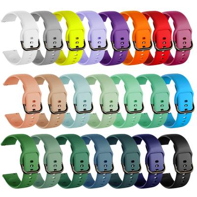 China Newest 20mm 22mm Silicone Watch Band For Samsung Galaxy Watch 2 3 Gear S2 Active Watch Band Strap Strap Huawai xiaomi WB01 for sale