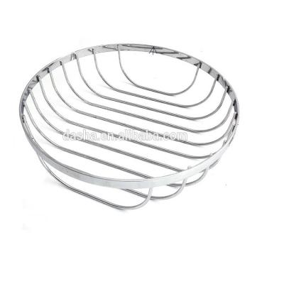 China Low Price Sustainable Briefcase Design Chrome Plated Metal Wire Mesh Fruit Basket for sale