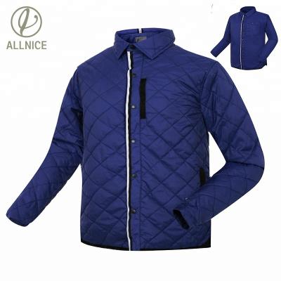 China Sustainable Hot Sale Reversible Down Jacket Customized Rip Stop Nylon Fabric Insulated JOuterwear Fabric Mens Jackets Winter for sale