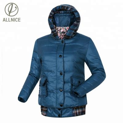 China China Supplier Women's Country Style Jacket Big Hood Oblique Lines Detachable Down Viable Winter Heavyweight Winter Clothing for sale