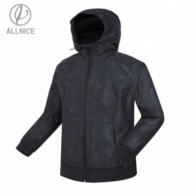 China Breathable Mesh Breathable Mesh Shell Men Sequin Fabric Fashion Cheap Custom Track Jacket Soft Outdoor Bomber Streetwear Anorak Eco-Friendly Bomber for sale