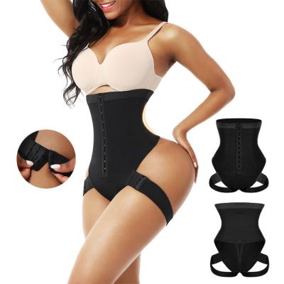 China HEXIN Antibacterial OEM Custom Tummy Control Black Lace Trim Thong Slimming Bodyshaper Shaperwear for sale