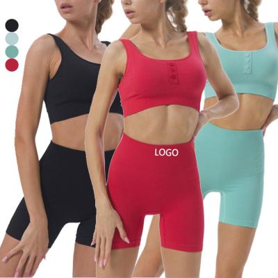 China Wholesale Breathable Fitness Summer Sport Slim Wear 2 Pieces Set High Waist Women Yoga Pants Gaiters for sale