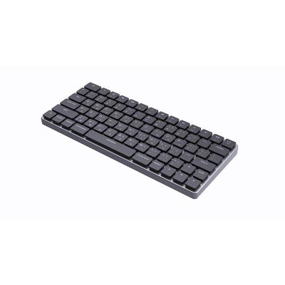 China Custom ODM Keyboard Anti-ghosting Factory OEM Logo Rgb Low Profile Gaming Metallic Mechanical Keyboard for sale