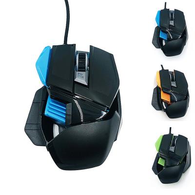 China Glowing Breathing 1600 Dpi Lighting Computer Raton Gaming Mouse 6D Wire Gaming Mouse New for sale