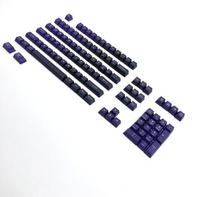 China Computer Keyboard Gradient Keycaps Manufacturing Valorant Pbt Purple Keycaps For Mechanical Keyboard for sale