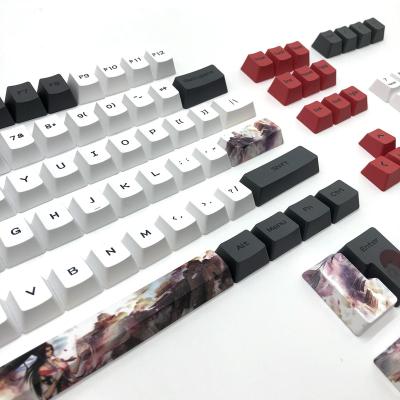 China PBT 159 Durable Keycaps Custom Pictures PBT POM Jelly Keycaps Anime Resin Keycap Keyboard Keycaps for sale