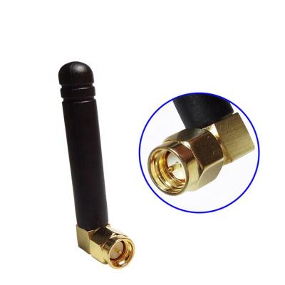 China Mini Rubber Wifi Antenna 2.4ghz Small Rubber Dipole Antenna GSM Quad Band Antenna With SMA/RP SMA Connector for sale