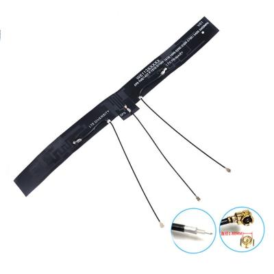 China Customized Combo FPC 3 in 1 4G LTE GPS FPC Antenna Cable Internal PCB LTE GNSS U.FL Antenna Combo 224*21mm for sale