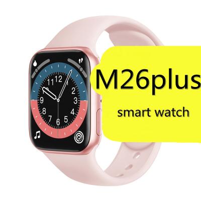 China Sellwell m26 gps navigation plus smartwatch women inc. 1.77 iwo15 m26 plus BT Call Wireless Charger Fitness Watches With Suit Android IOS Mobile for sale