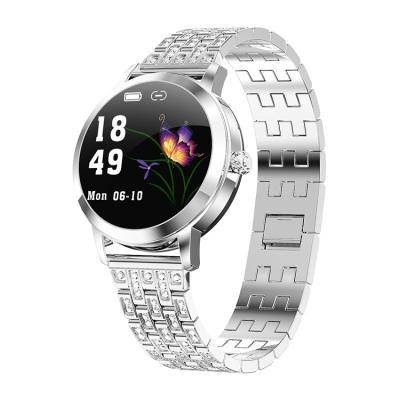 China Hot 2021 GPS Navigation Steel Band Round Dial Fashion Smart Waterproof Ladies Sports Watch LW10 Milan Smart Watch for Android IOS. for sale