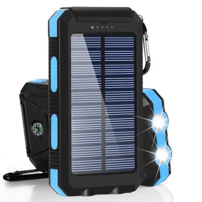 China Sola LED Light 20000 Portable 20000 MAH Mah Power Bank Solar Micro Power Charger Light Phone Mobile Powerbank Powered for sale