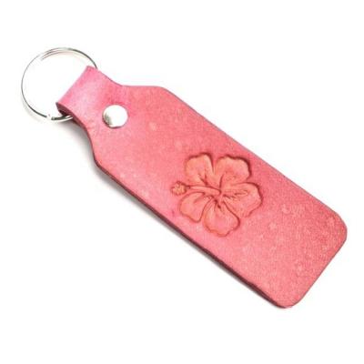 China Gift Stylish Leather Keychains, Handmade Gift Leather Key Chain, Promotion Sunflower Leathercraft for sale