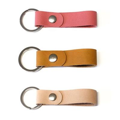 China Promotion Gift Leather Goods Accessory, Personalized Genuine Leather Keychains, Leather Keychains Family Friends Gift For Him for sale