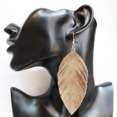 China Environmental Friendly Leaf Dangle Earrings For Women Jewelry Accessories for sale