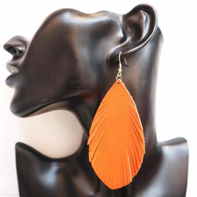 China Environmental Friendly Leaf Dangle Earrings For Women Jewelry Accessories for sale