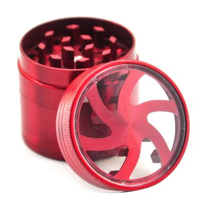 China Wholesale Durable 40 Metal Grinder 52 55 60 63MM 4 Layers Cavity Grinder Zinc Alloy Machine Smoking Herb Tobacco Grinder for sale