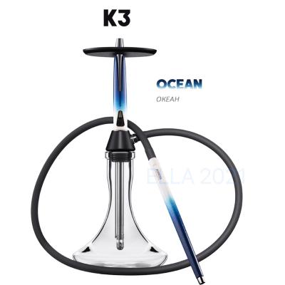 China Stainless Steel Durable Shisha-Hookah Tobacco Chicha Complete Russian Stem Set German Glass Big Size Hookah Shisha Tabak Kopf Shisha for sale