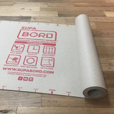 China SupaBord Floor Duty Industrial Temporary Floor Protector Standard Temporary Paper Pad for Protecting Floors During Renovation 400gsm for sale