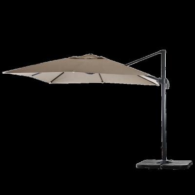 China With Large Occlusion Area Restaurant Cafe Outside Square Beach Sun Folding Umbrella Canopy 360 Degree Rotation Aluminum Roma Umbrella for sale