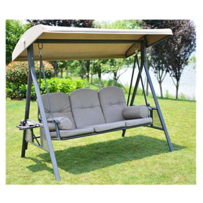 China With High End Patioswings Metal Stand 3 Positions Garden Patio Porch Furniture Soft Cushions New Hot Sale Hang Chair With Roof for sale