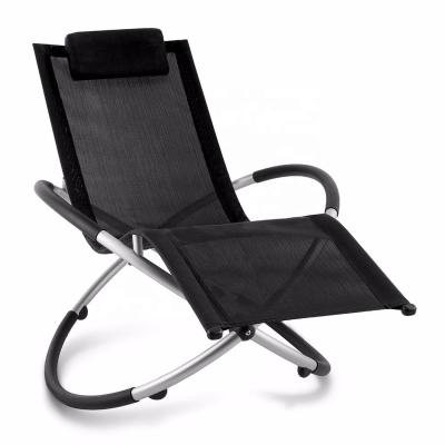 China Be Used In Anywhere Modern Weightless Lounger Chaise Lounge Chairs Black Parts For Outdoor Relaxing for sale