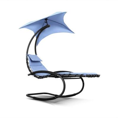 China Single Seater Rocking Sofa With Canopy Standard Size Pool Lounger Sizes Single Recliner Sun Rocking Chair Rest Swing With Stand Rocker Chair Garden for sale