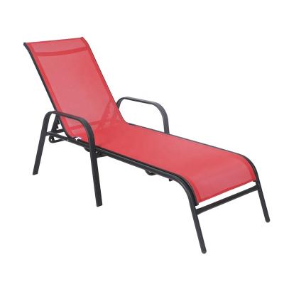 China Sun Sofa With Back Hinge Folding Poolside Lounger Folding Back Hinge Customized Color Patio Extended Sofa for sale