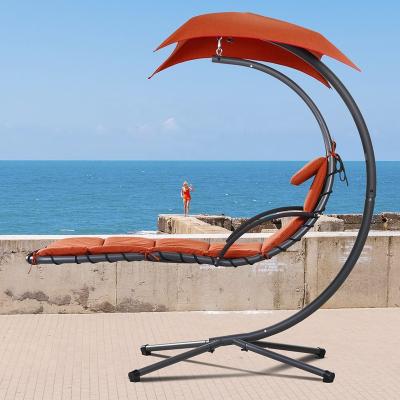 China Durable Steel Hanging Chair Swing Relaxing Hammock Seat Enjoying Life Leisure Covered Hammocks For Patio for sale