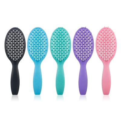 China Paddle Grid Brush Detangler Heat Flex Hair Brush Grid Hair Detangling Brush for sale