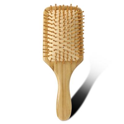 China New Round Anti Static Bamboo Board Air Cushion Massage Comb Wooden Massage Hair Brush for sale